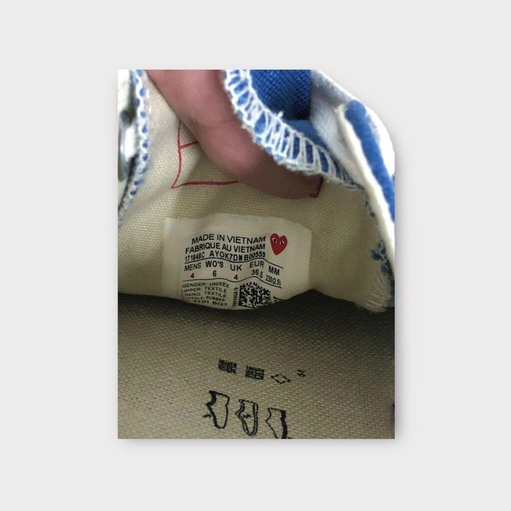 컨버스 X 꼼데가르송 척 70 로우 블루 230(ss-3878) 11