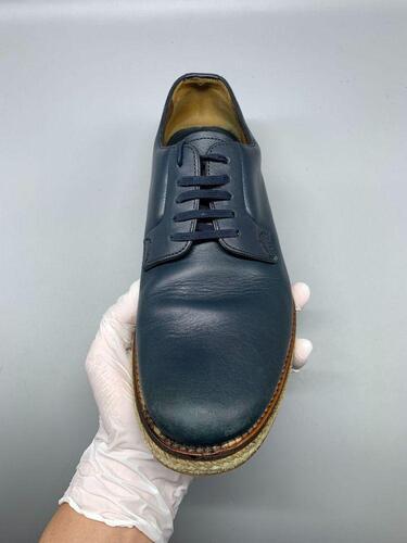 Prada(프라다) Blue Leather Casual Oxfords 5.5(245-250 11