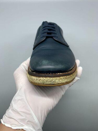 Prada(프라다) Blue Leather Casual Oxfords 5.5(245-250 8
