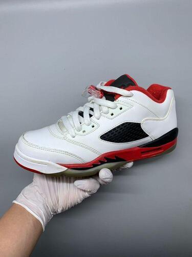 (GS) Jordan 5 Retro Low Fire Red 2016 250mm 11