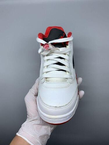(GS) Jordan 5 Retro Low Fire Red 2016 250mm 10