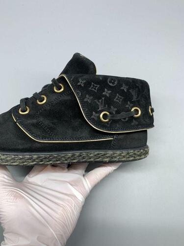 Louis Vuitton Monogram Suede Cape Sneakers 37(230) 5