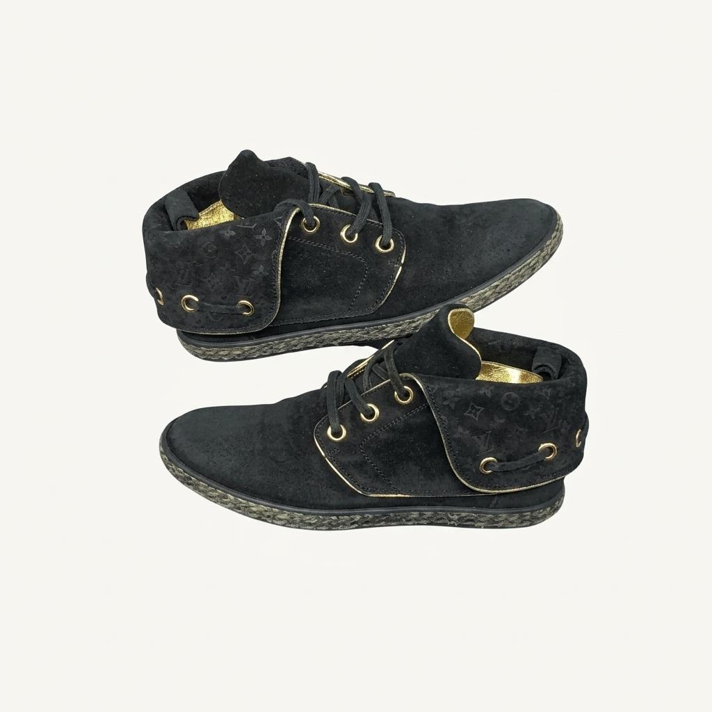 Louis Vuitton Monogram Suede Cape Sneakers 37(230) 1