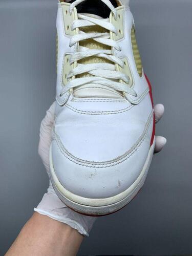 Jordan 5 Retro Fire Red Black Tongue 300mm 9