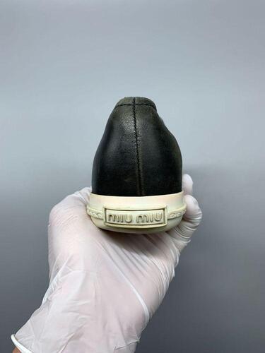 Miu Miu Black Leather Slip On 36(230)(GR-1163) 6