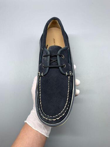 John Varvatos Suede Mocassin 7M(250)(GR-1030) 9