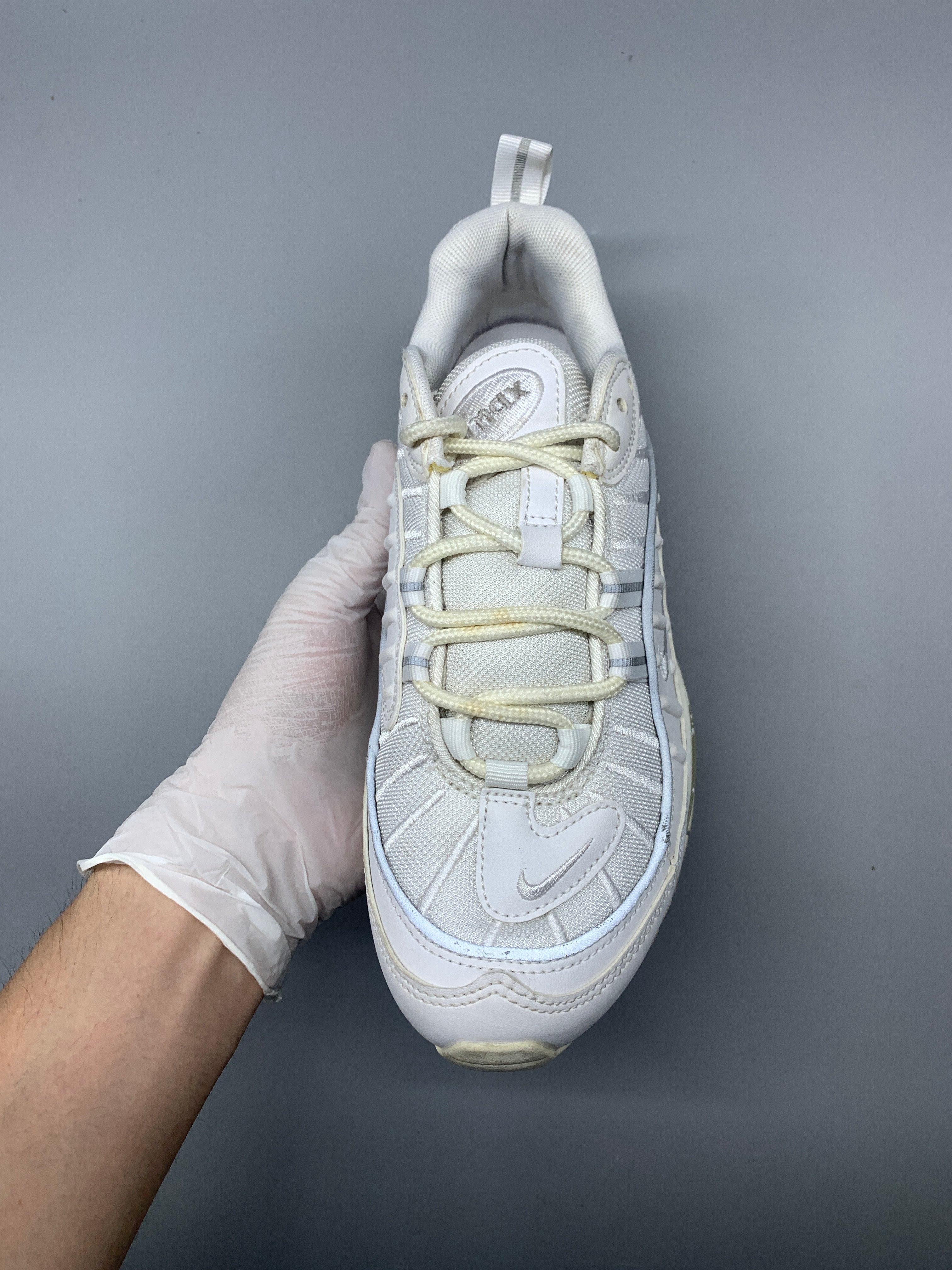 Nike Air Max 98 Triple White 235mm 9