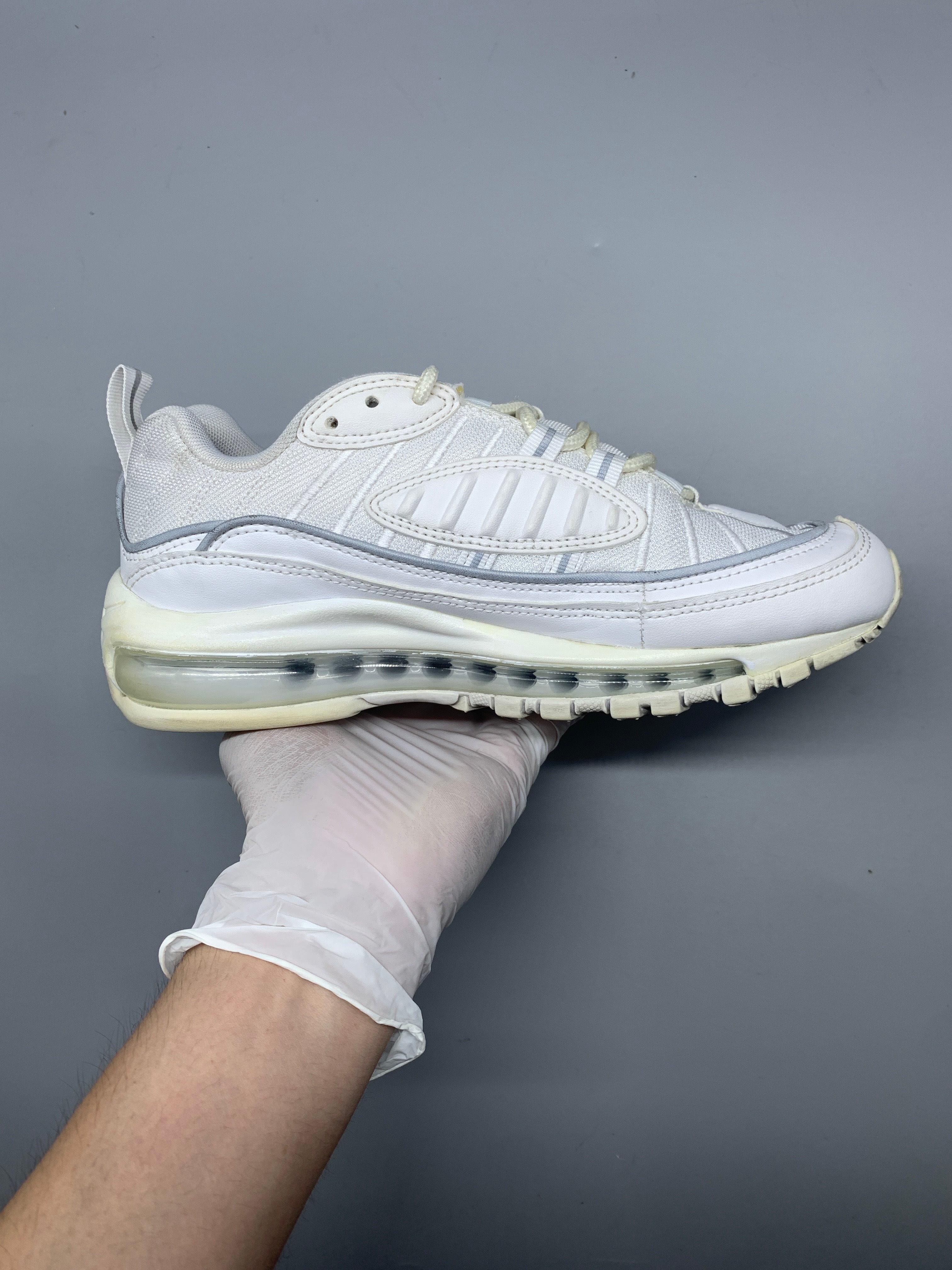 Nike Air Max 98 Triple White 235mm 8