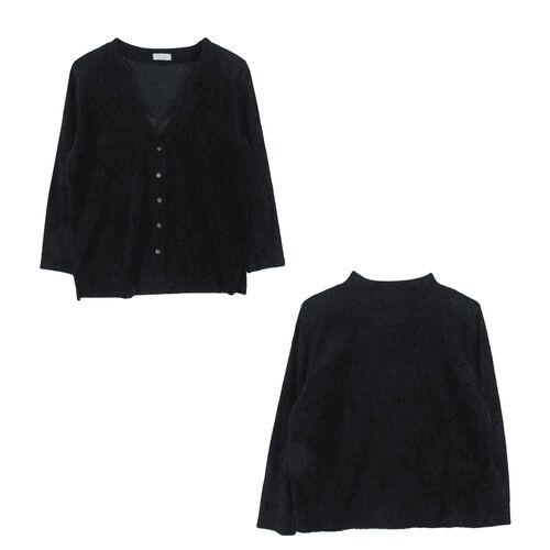 JAPAN (WOMEN - F) [SET] 폴리 가디건 & 블라우스 2