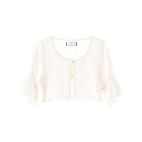 JAPAN (WOMEN - M) 폴리 크롭 프릴 가디건 2