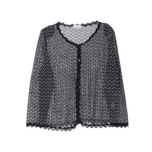 JAPAN (WOMEN - L) 폴리 코튼 크로쉐 니트 가디건 2