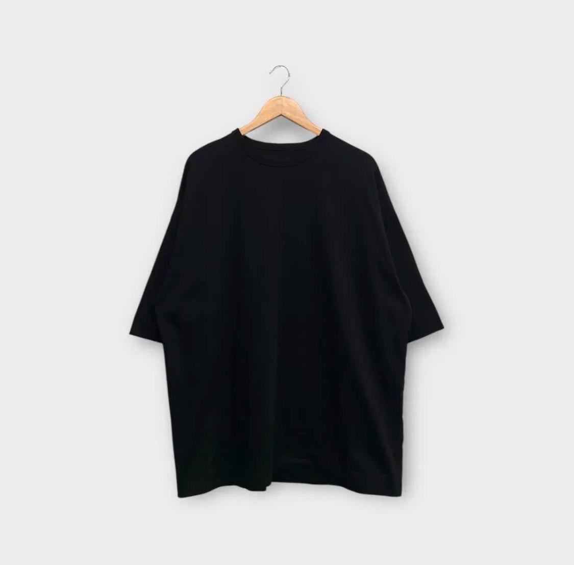 준지JUUNJ 블랙 시메트리 오버핏 7부 티셔츠 M-XL 5