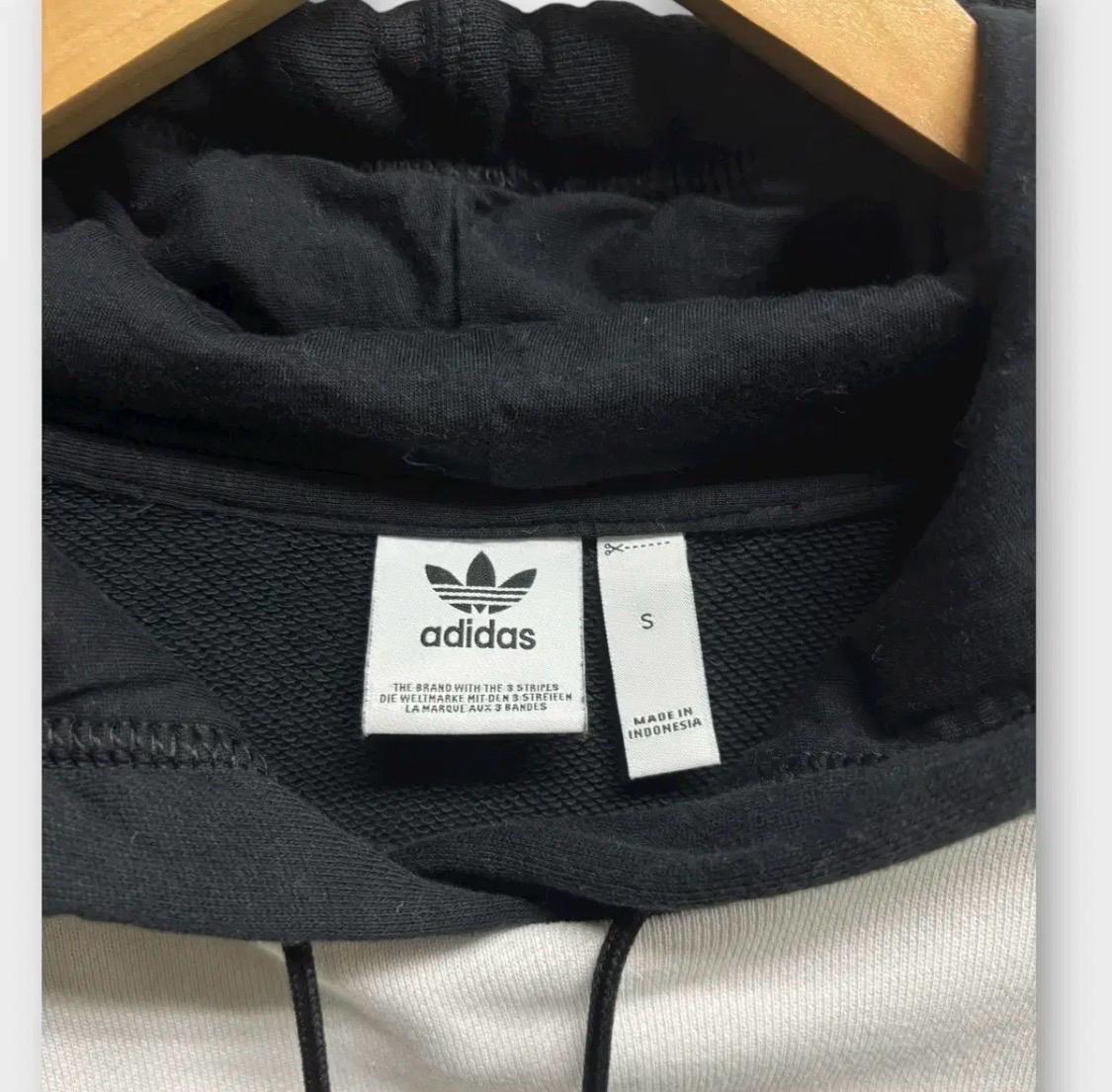 아디다스 빅불꽃 크롭 후드티 S 5