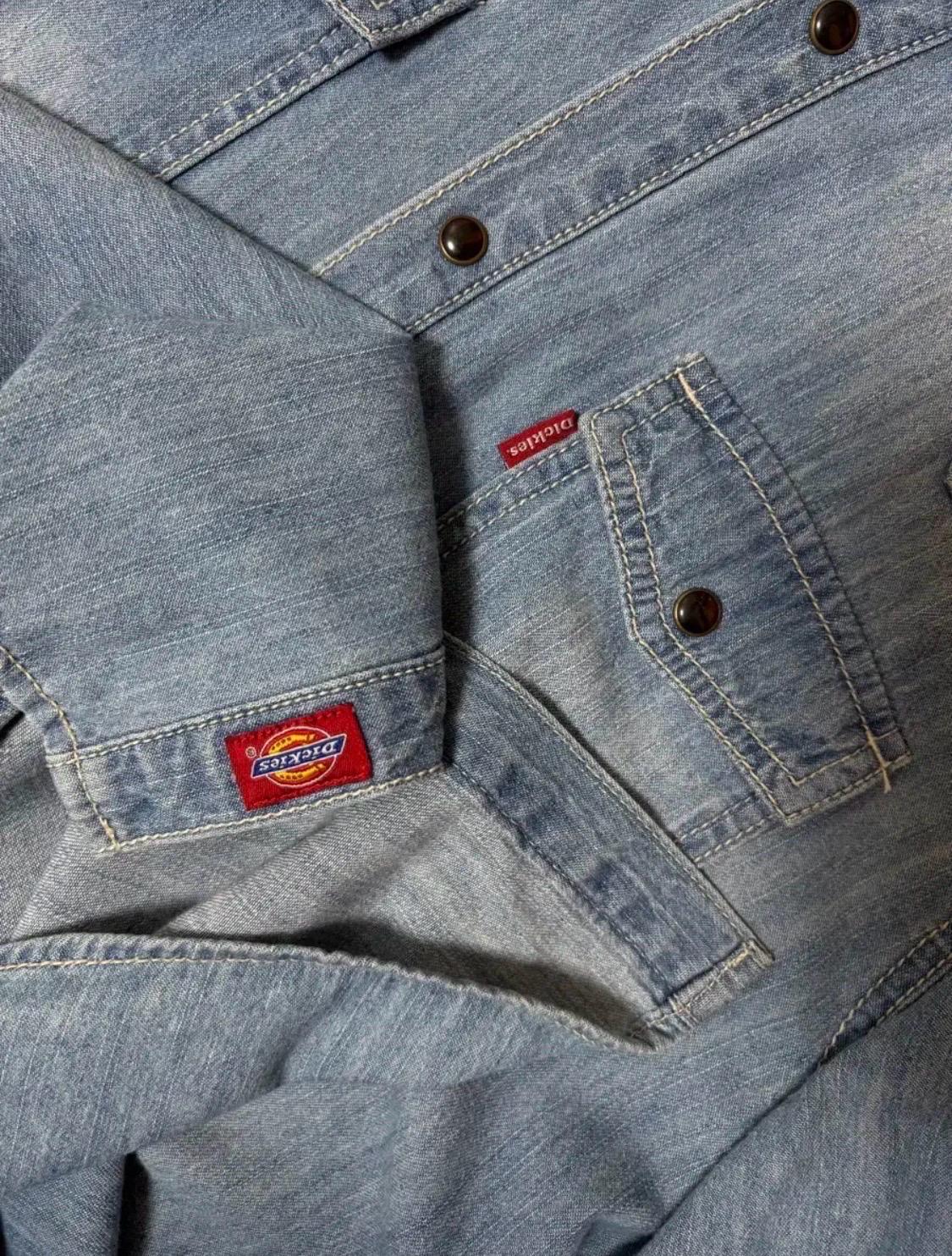 디키즈 Dickies 연청 데님셔츠 L 7
