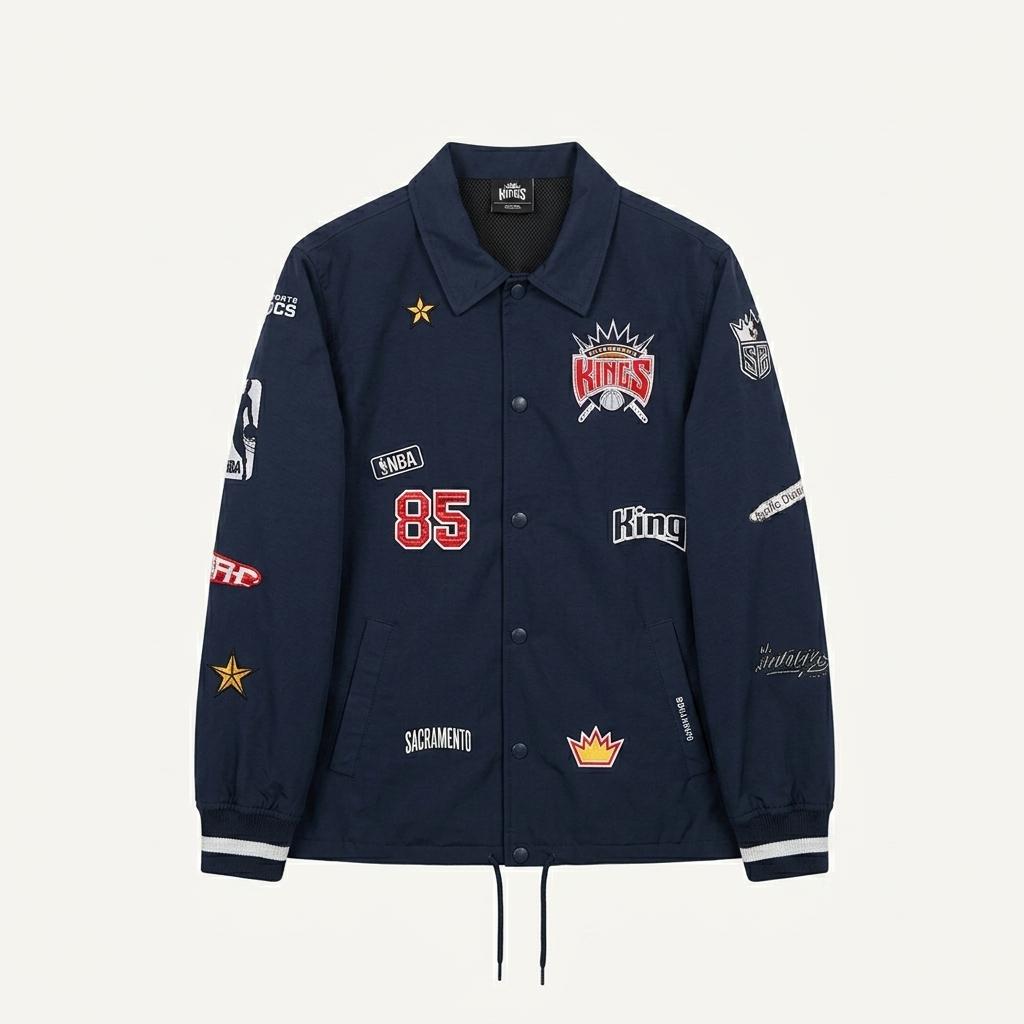 NBA 새크라멘토 킹스 네이비 코치자켓L 1