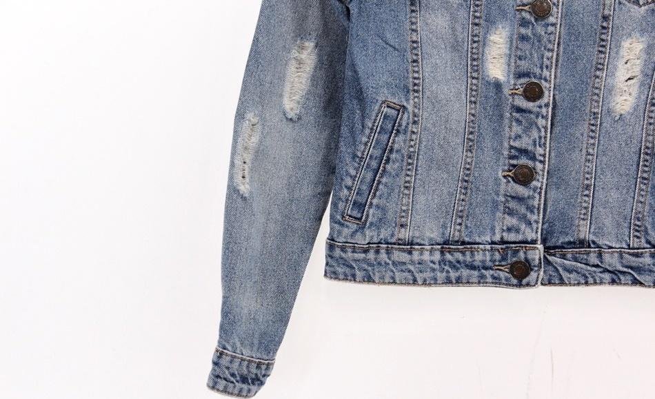 AMERICAN EAGLE 데미지 청자켓 / 여 6