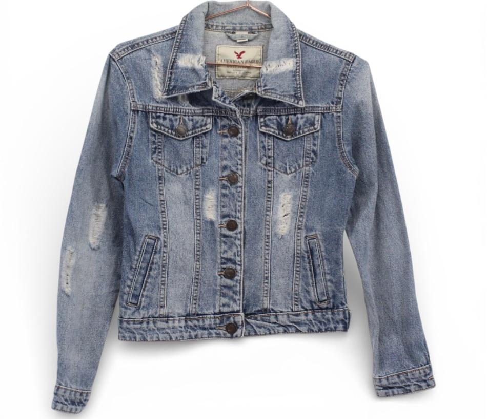 AMERICAN EAGLE 데미지 청자켓 / 여 3