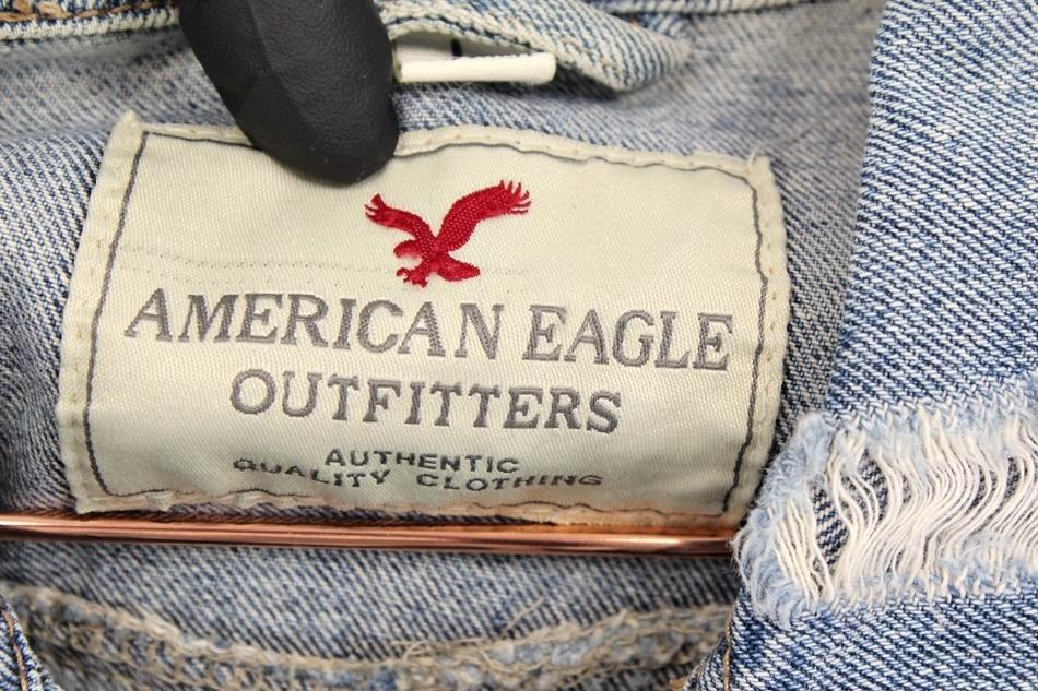 AMERICAN EAGLE 데미지 청자켓 / 여 8