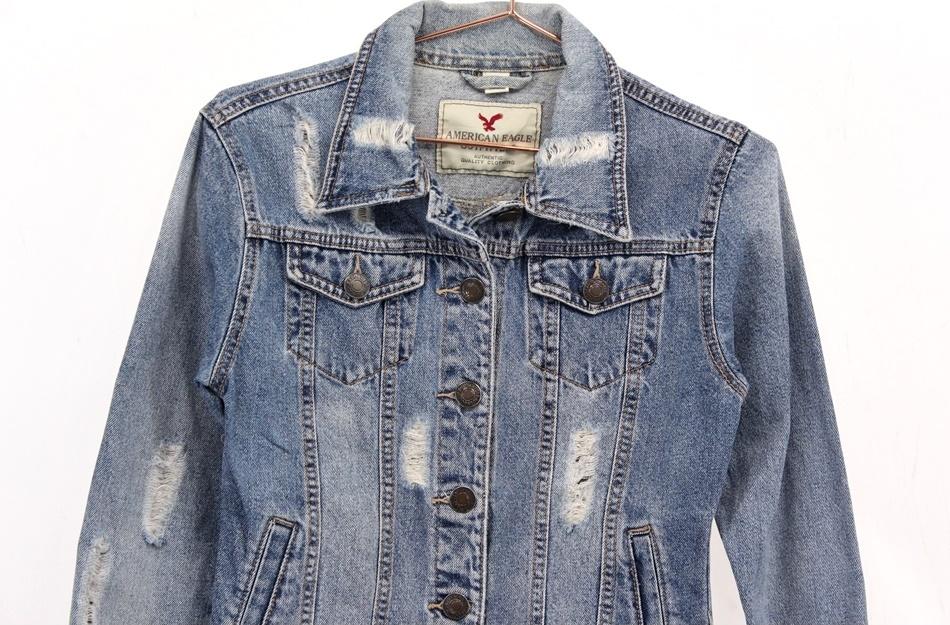 AMERICAN EAGLE 데미지 청자켓 / 여 4