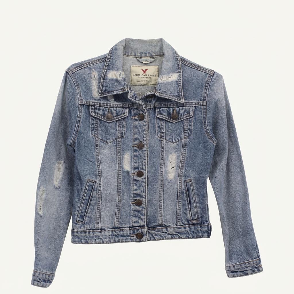 AMERICAN EAGLE 데미지 청자켓 / 여 1