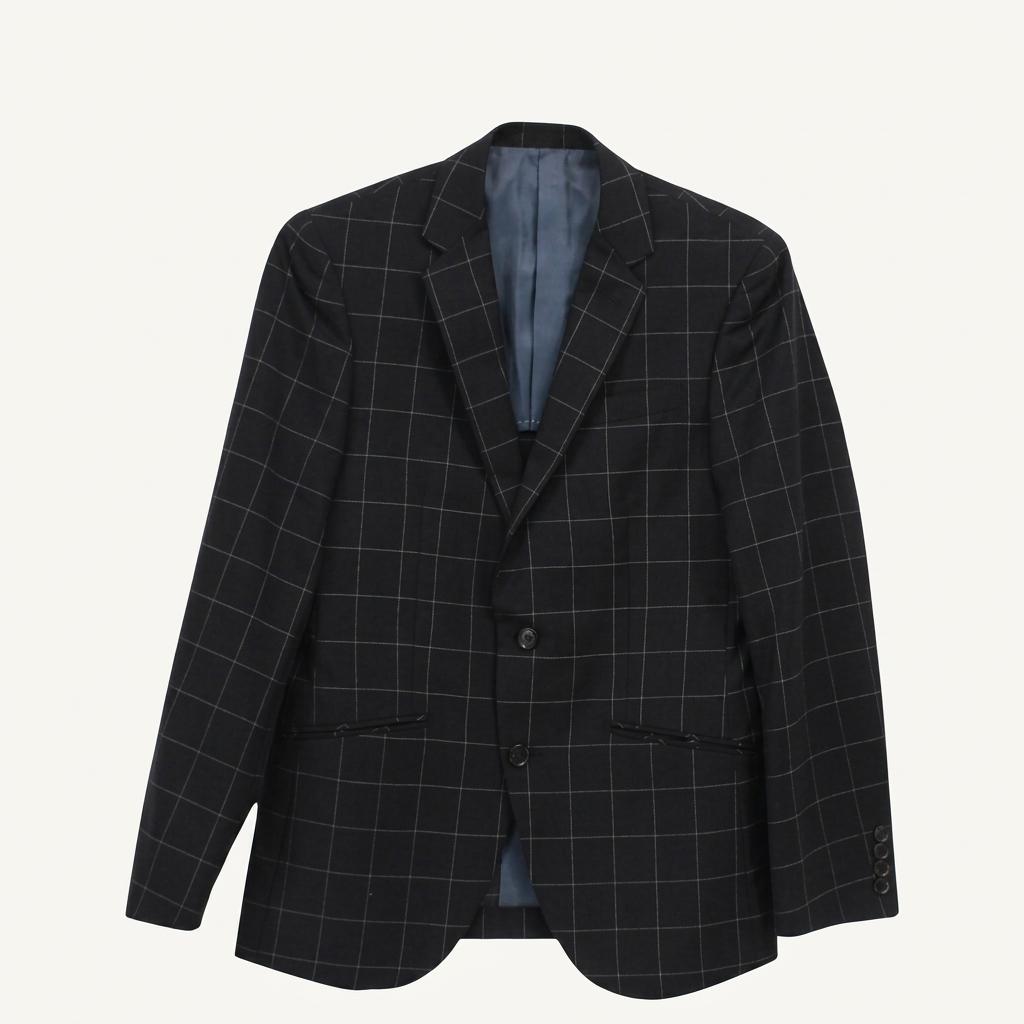 VINKG 울 100% 체크 블레이져 / 남 1