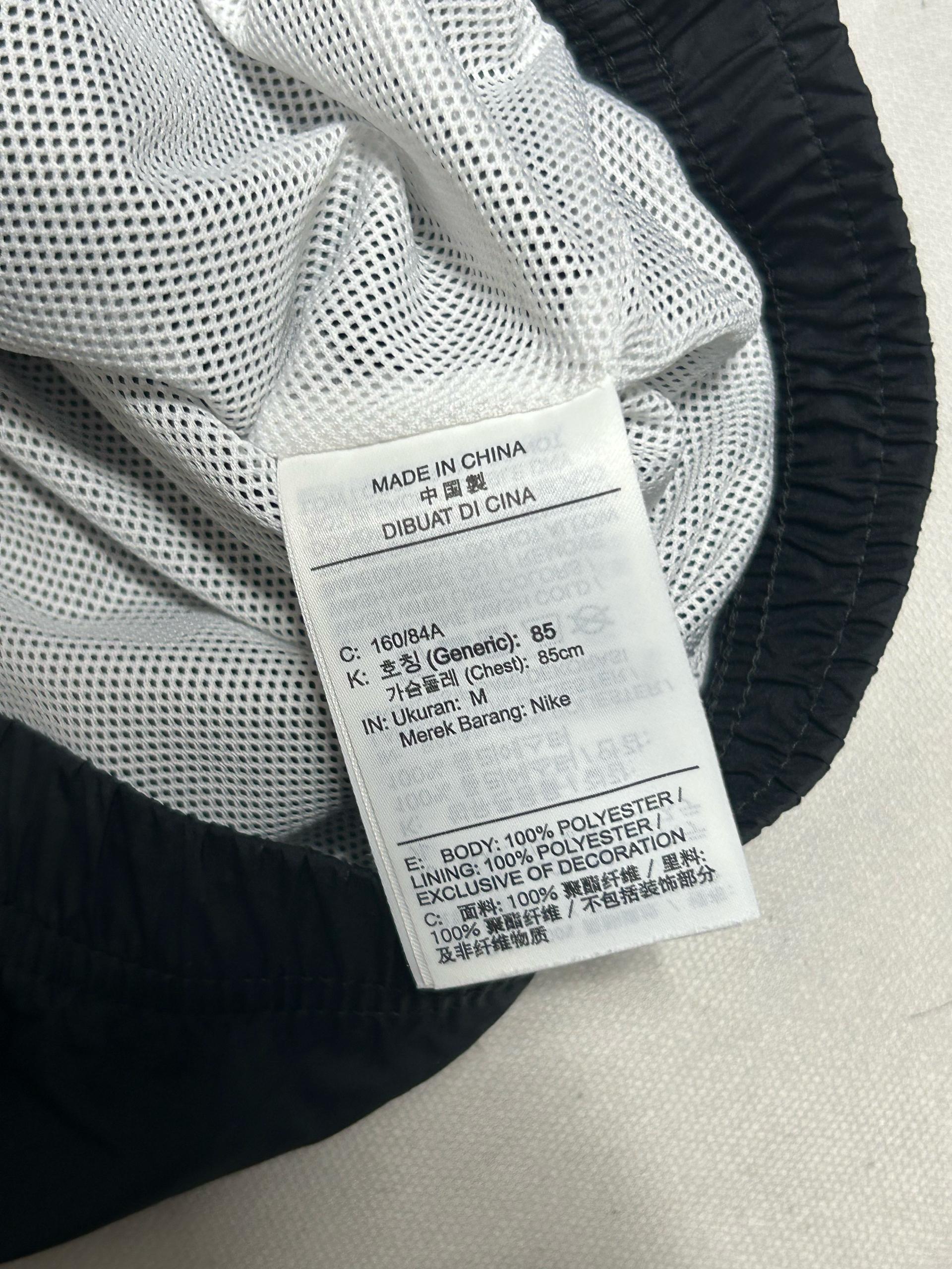 M 나이키 화이트 블랙 배색 크롭 바람막이 6