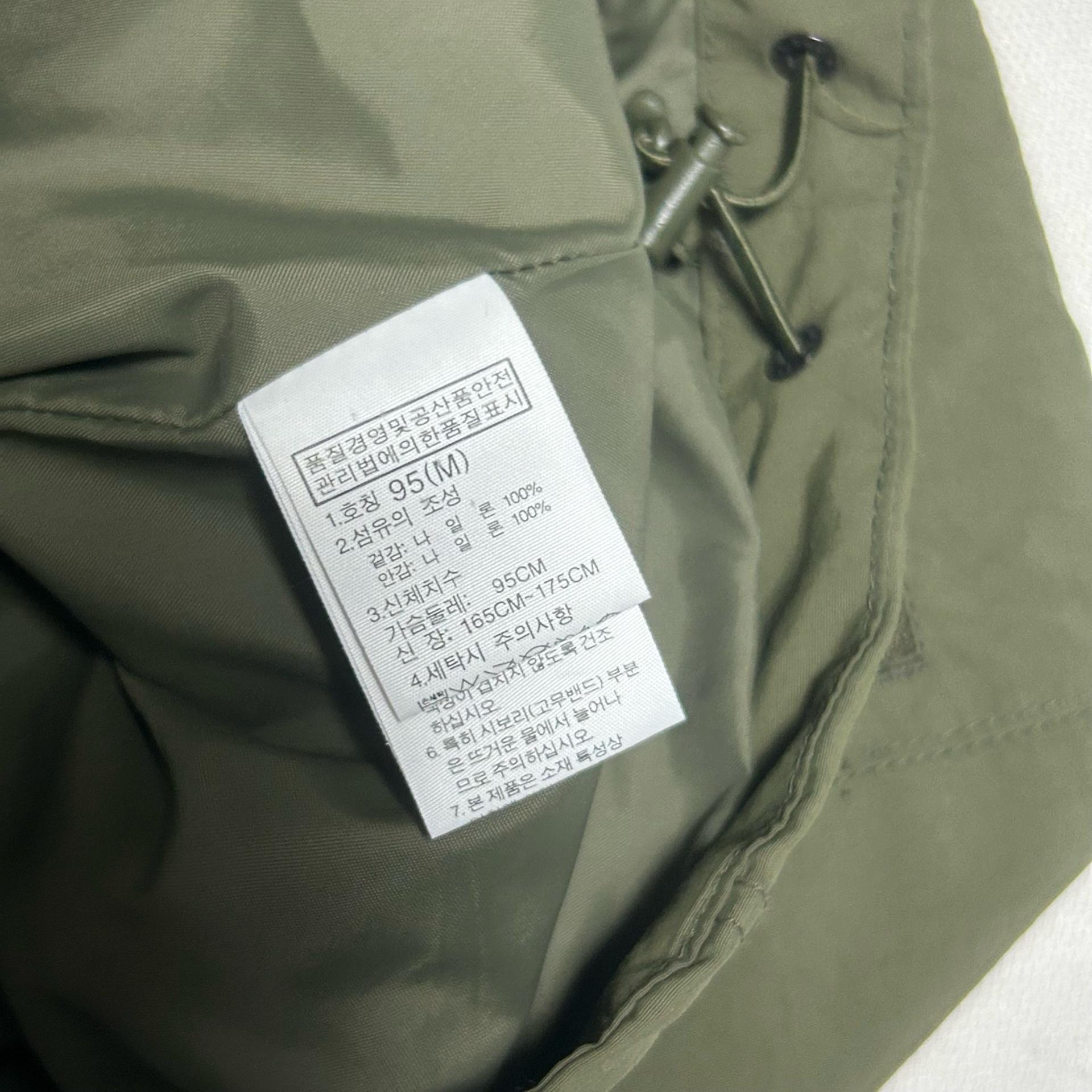 M 노스페이스 카키 후드 바람막이 6