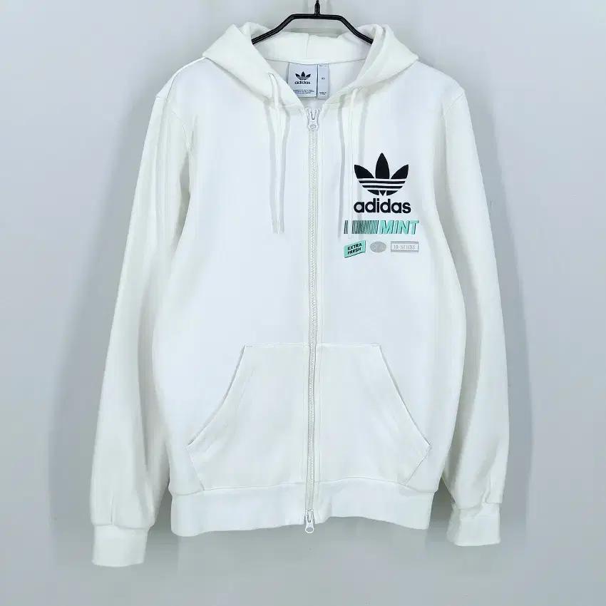 아디다스 여성 춘추 BODEGA후드집업 미색85 (HU43415) 2