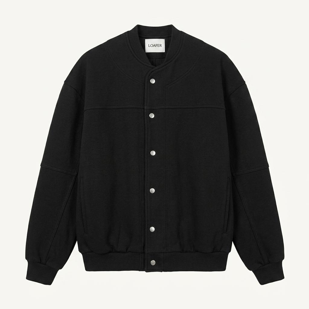 LOAFER 남성 추동 똑딱이버튼 자켓 블랙 (HU43390) 1