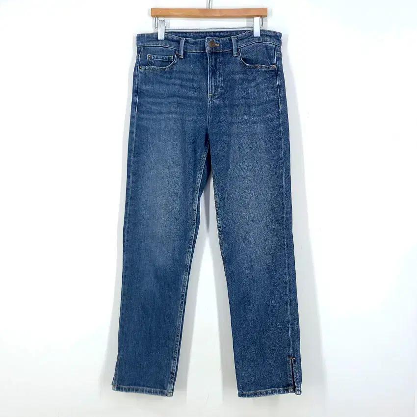 마시모두띠 여성 약스판 데님팬츠 중청 ( HU43265) 2