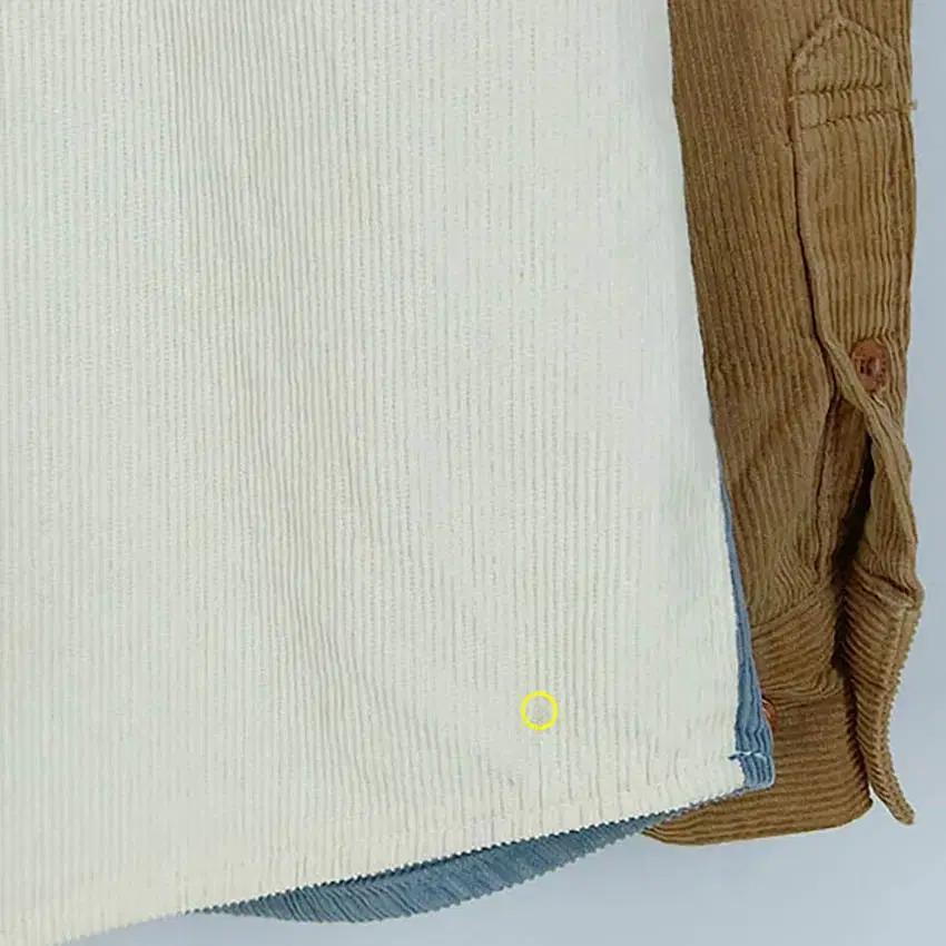 코닥 남성 추동 앞뒤영문자수 코듀로이셔츠 크림M (HU43193) 8