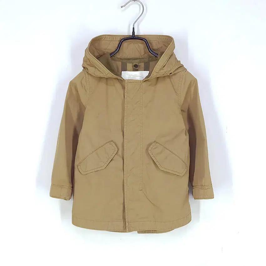버버리 아동 춘추 후드고정 코튼 자켓 브라운2Y(92cm) HU43170 2