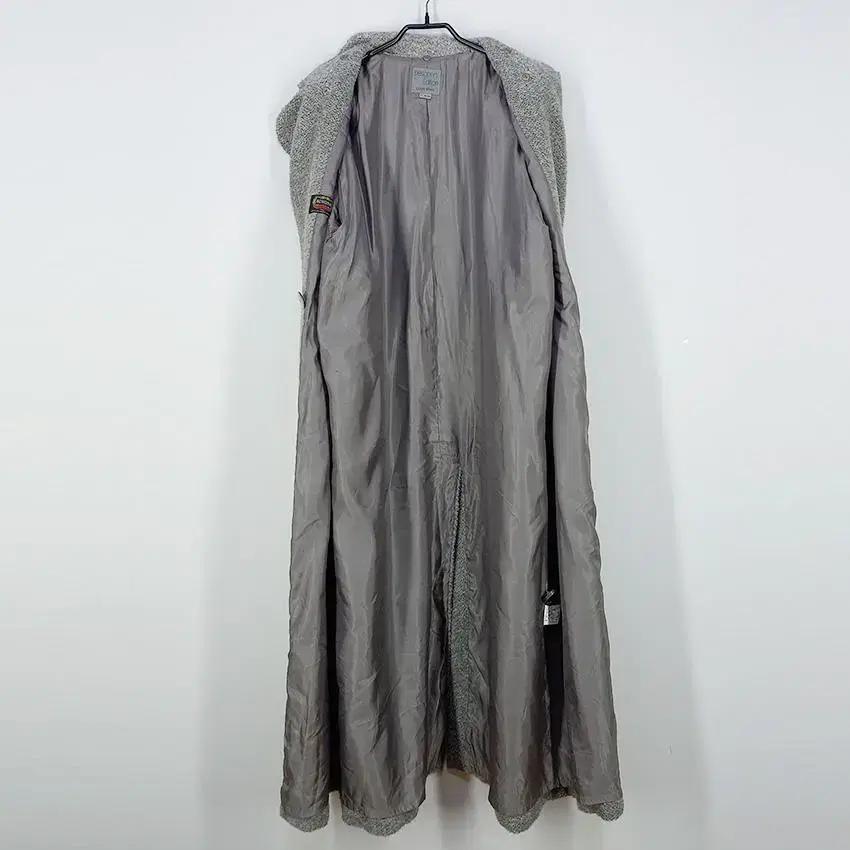 Agnona 여성 옥단추 모100%롱코트 녹그레이 (HU27926) 8