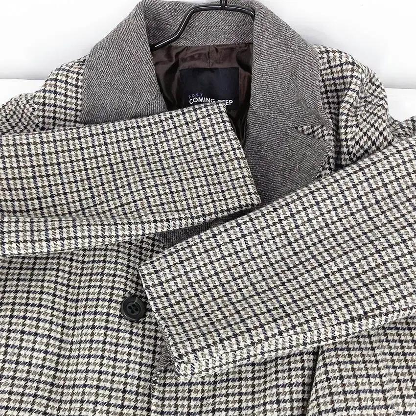 커밍스텝 여성 동절기 9부소매 오버핏 모직코트 브라운 (HU42854) 4