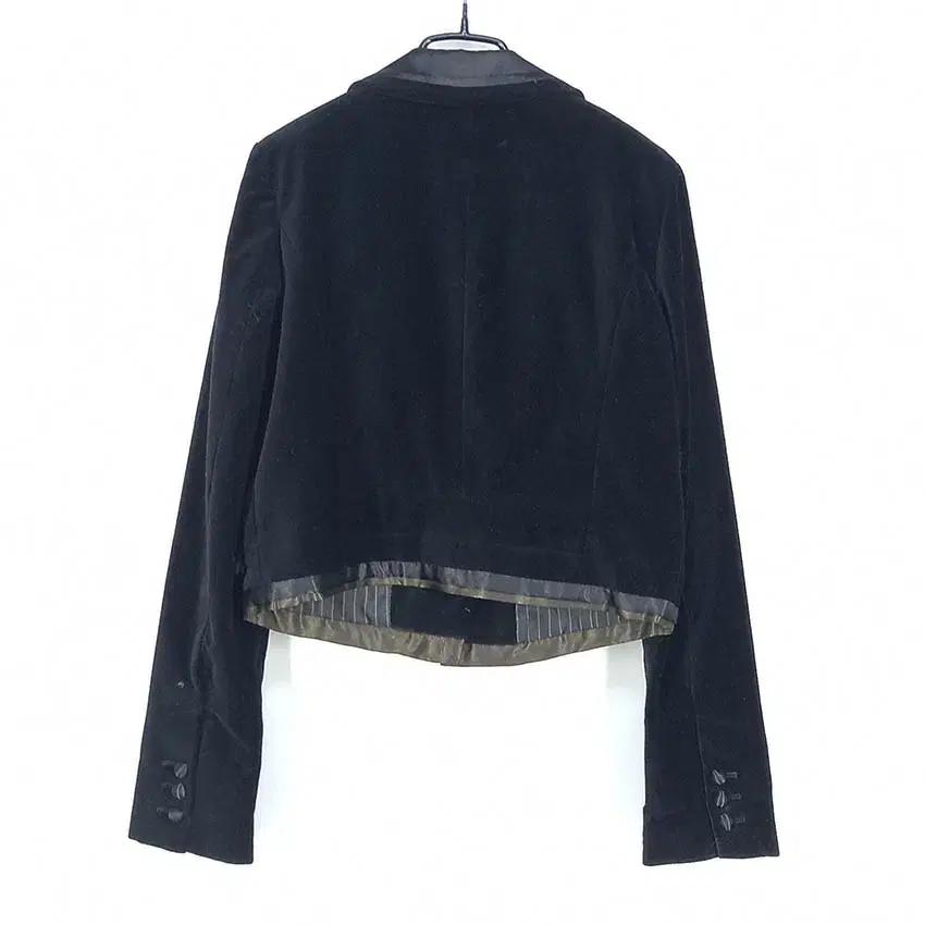 HIRST 여성 춘추 원버튼 벨벳 숏자켓 블랙 (HU42836) 3