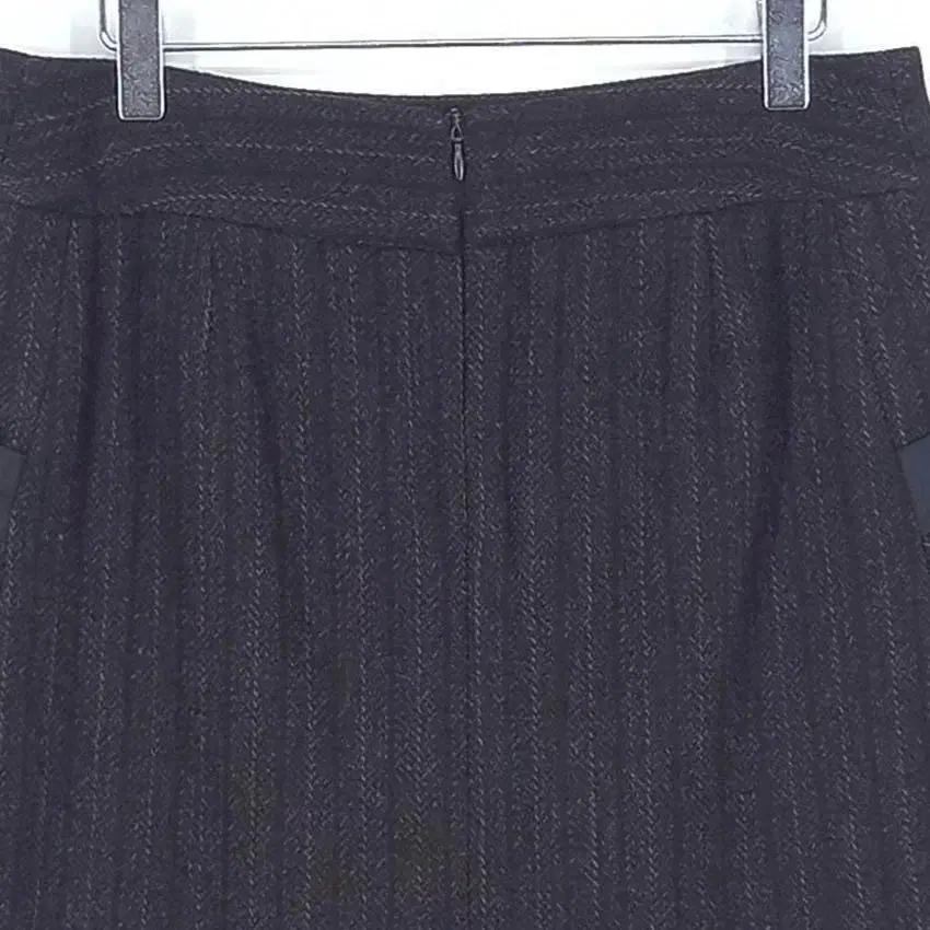 베네통 여성 추동 슬림 패턴 모직스커트 다크브라운 (HU42789) 4