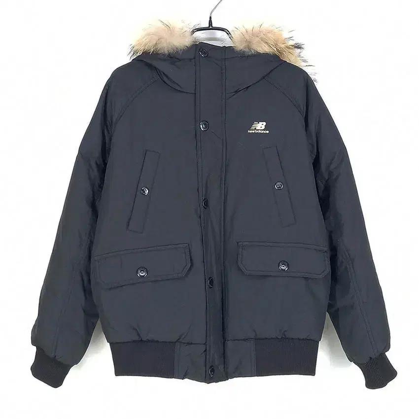 뉴발란스 여성 라쿤퍼 덕다운 패딩자켓 블랙90 (HU42706) 2