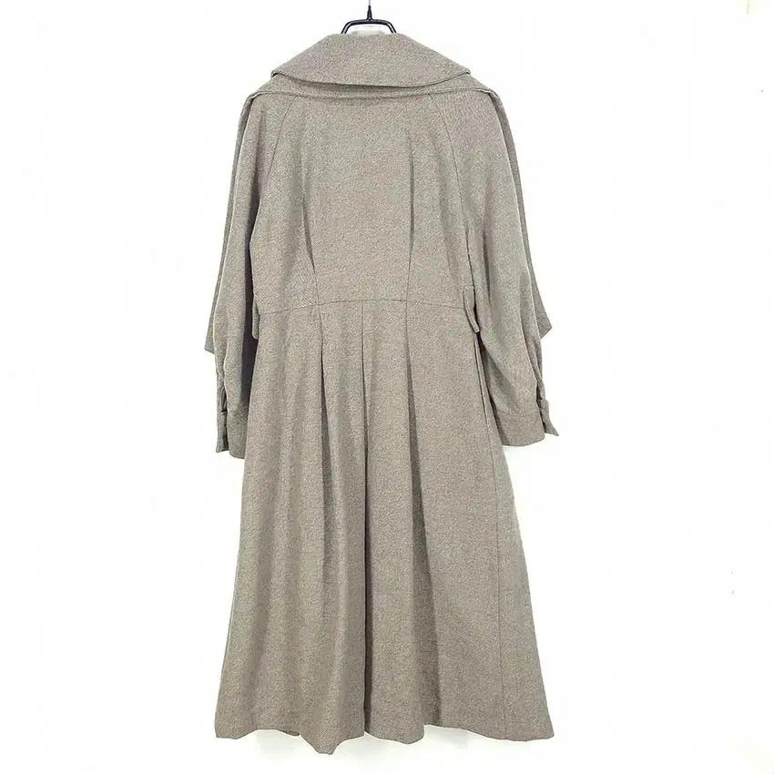 칼라거펠트 여성 추동 더블 원피스형 롱코트 베이지55 (HU42681) 3
