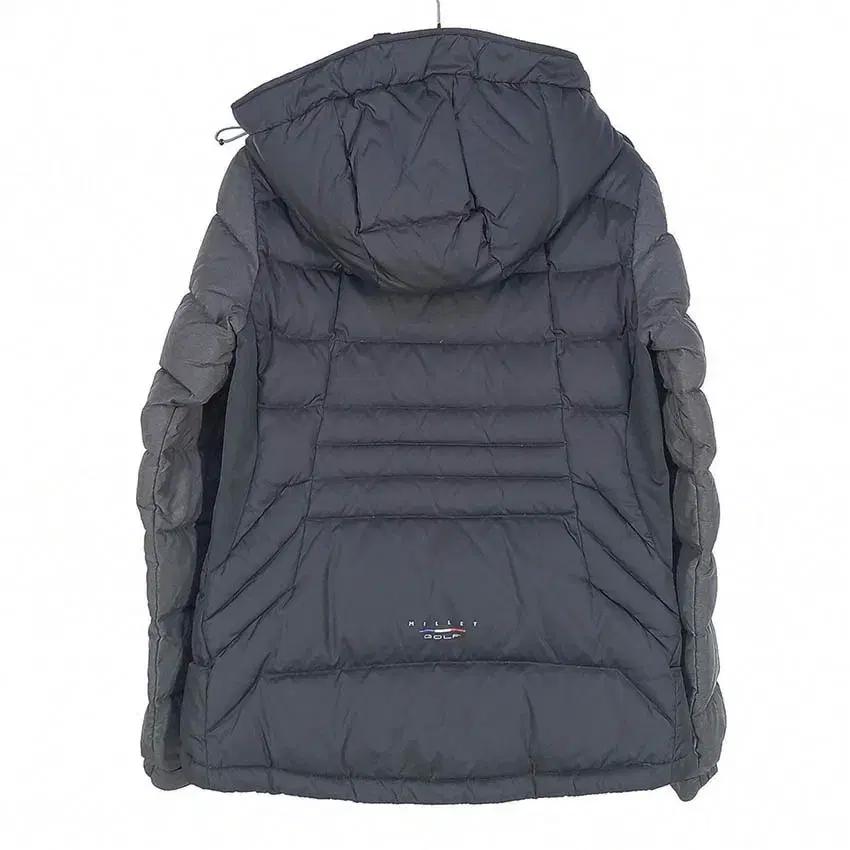 밀레 여성 배색 후드탈부착 덕다운 패딩자켓 블랙 (HU42497) 3