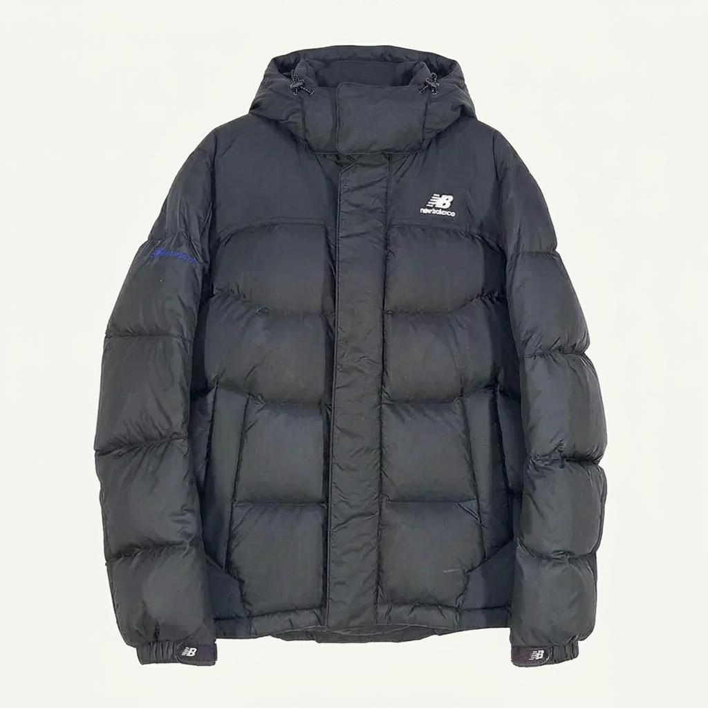 뉴발란스 여성 후드탈부착 덕다운패딩 블랙85 (HU42407) 1