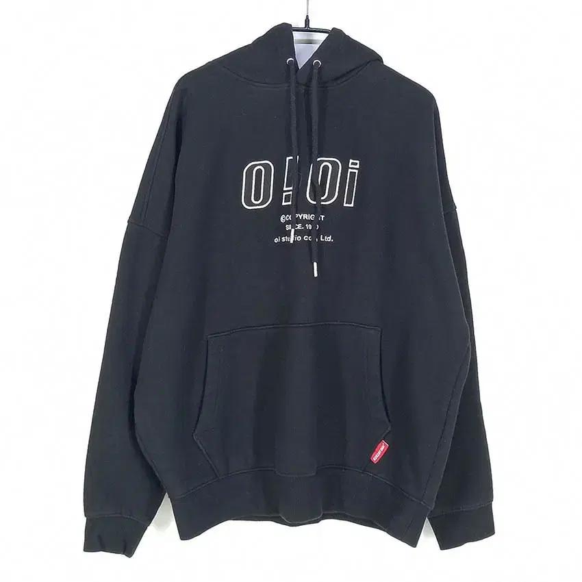 오아이오아이 여성 로고자수 기모 후드티 블랙L (HU42325) 2