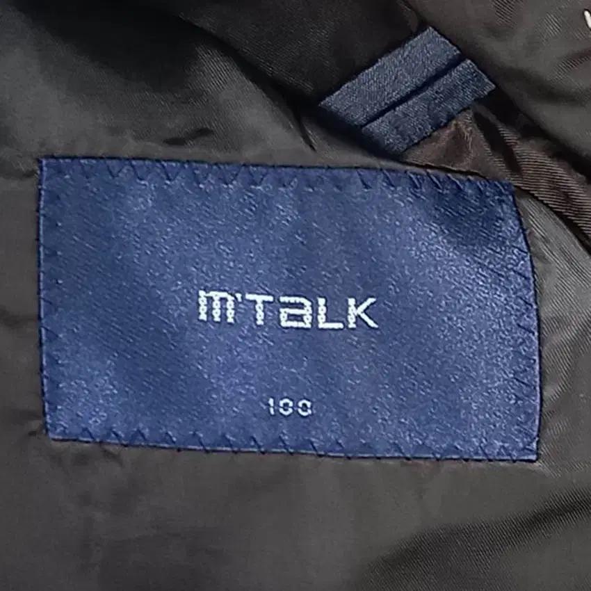 M.TALK 남성 잔패턴 모직 하프코트 브라운96 (HU42286) 5