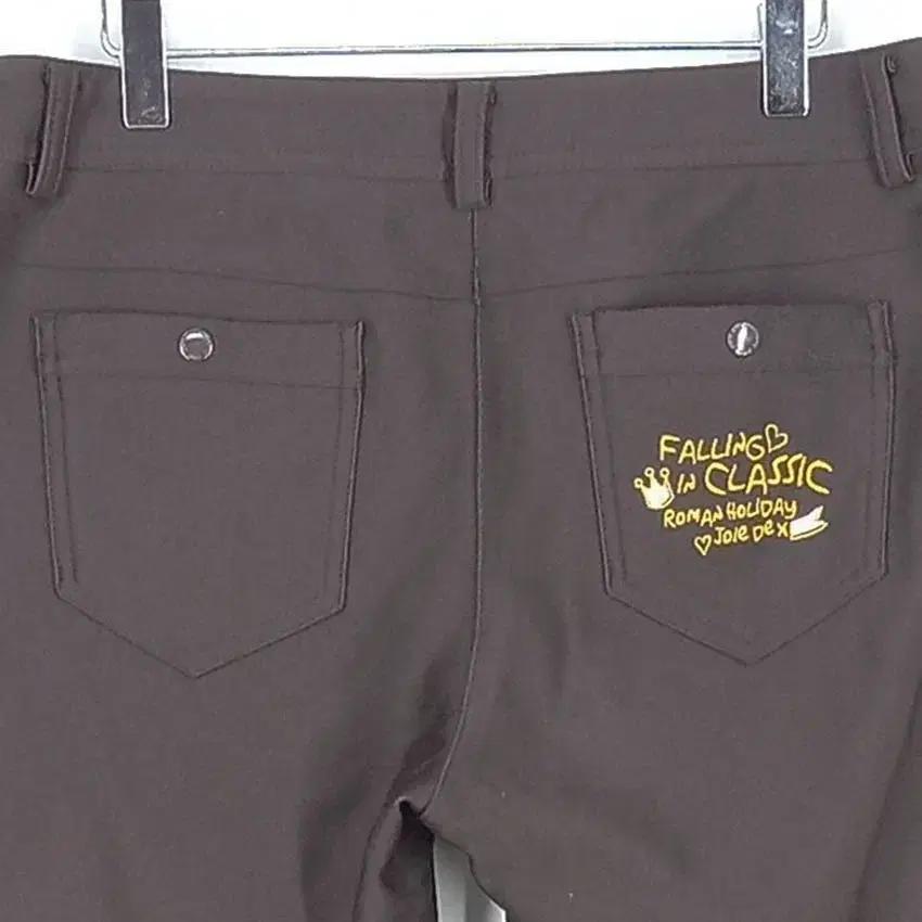 제이디엑스 여성 기모 스판끼 팬츠 브라운 (HU42305) 4