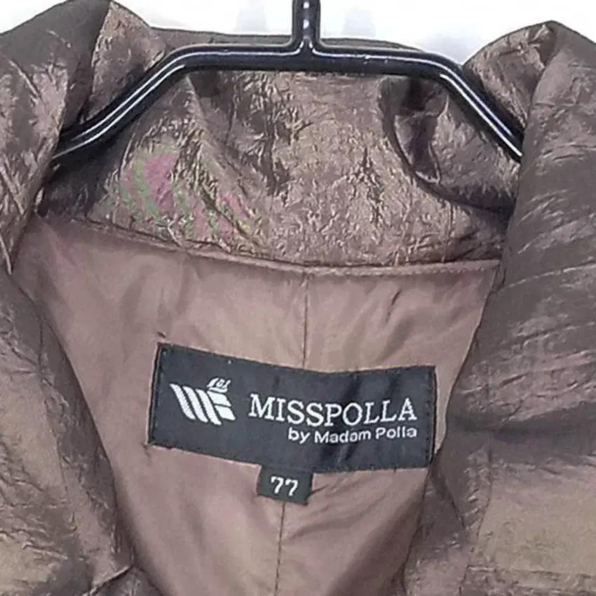 MISSPOLLA 여성 글로시 중경량패딩 샤인브라운77 (HU42255) 5