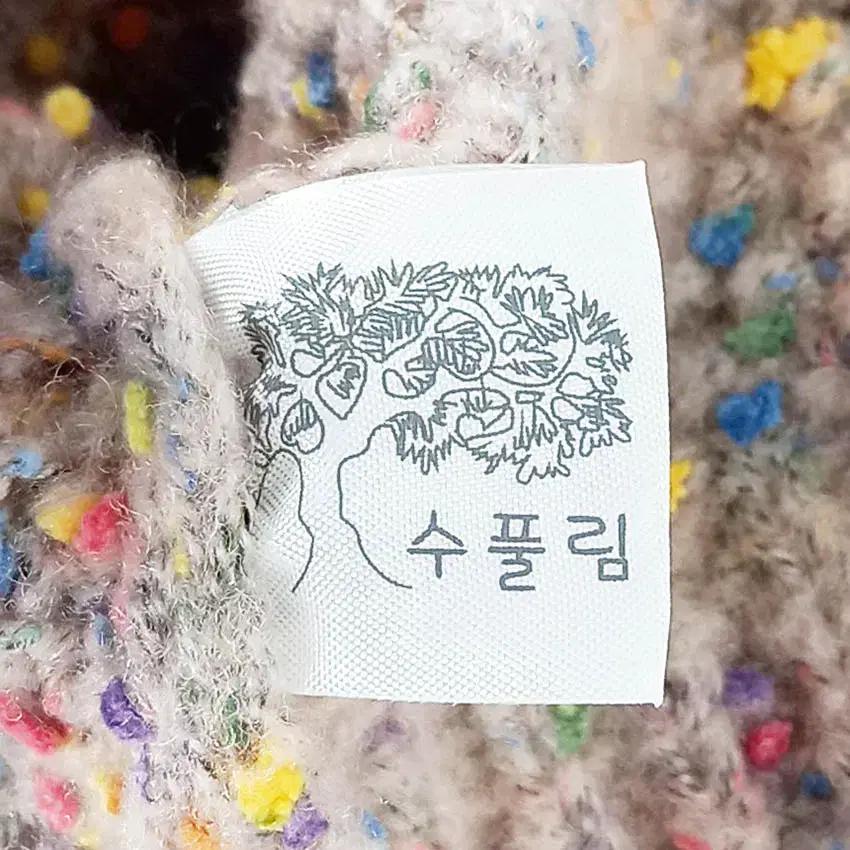 수풀림 여성 배색짜임 도톰 목폴라니트티 인디핑크 (HU42158) 5