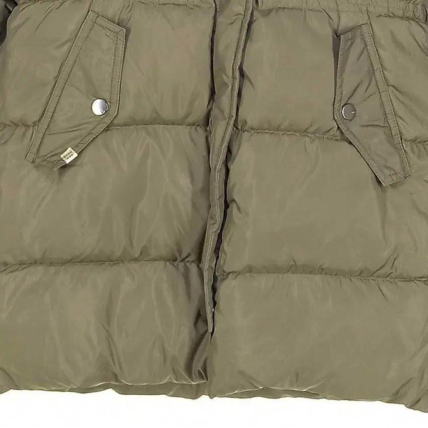 블루독 아동 허리스트링 덕다운 롱패딩 카키120 (HU35224) 5