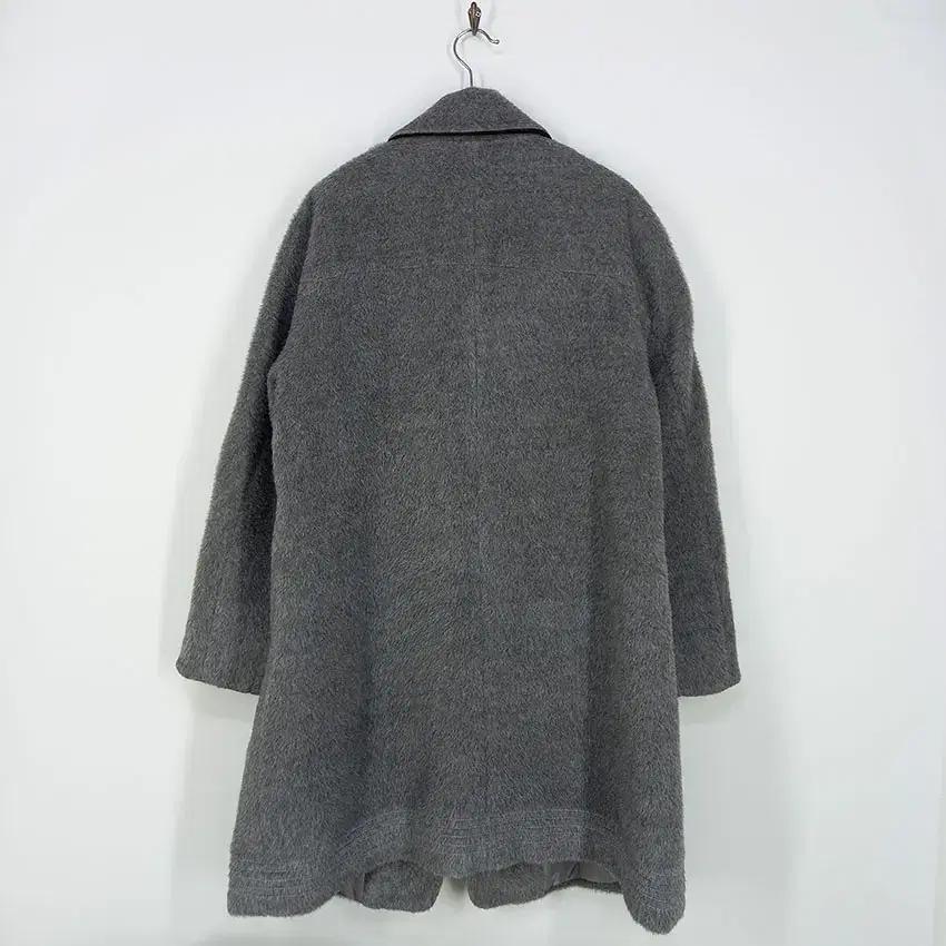 엘렌느 여성 심플 알파카혼방 모직코트 그레이 (HU10578) 3
