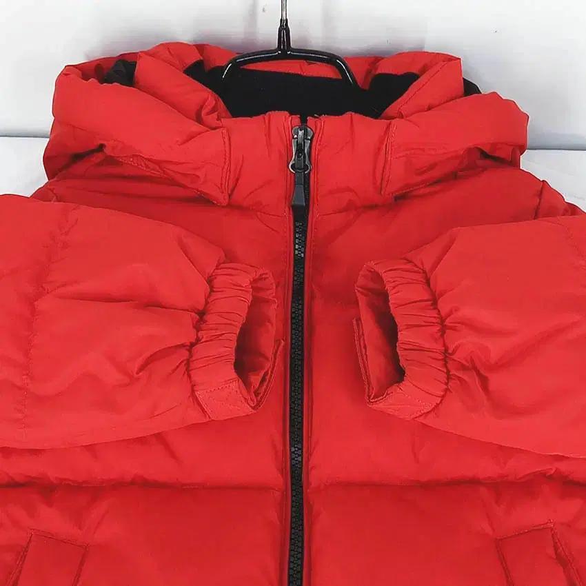 뉴발란스 아동 암로고 덕다운패딩 레드110 (HU42119) 4