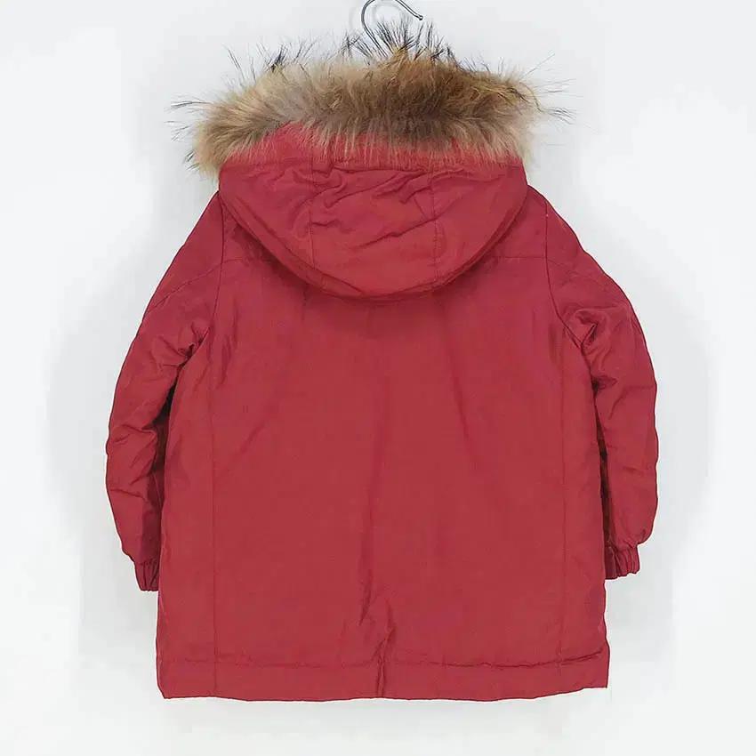 블랙야크 아동 후드퍼 구스다운 야상패딩 레드110 (HU42075) 3