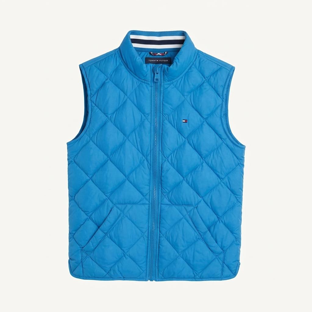 타미힐피거 아동 그레이덕다운 경량패딩조끼 블루6 (HU42062) 1
